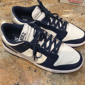 Midnight navy dunks worn 3 times